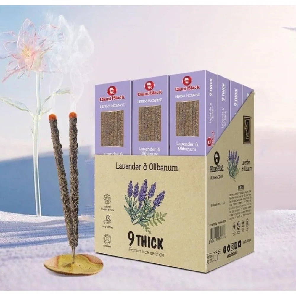 Blunt Black Herbs Lavender & Olibanum Premium Incense Full Case 12 Boxes NIB